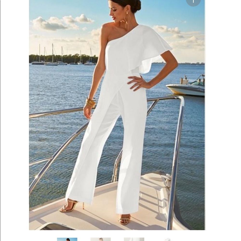 One shoulder jumpsuit
